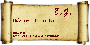 Bánfi Gizella névjegykártya